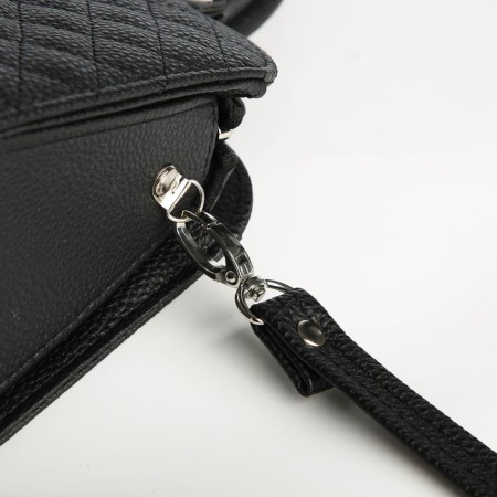 Female bag Textura, tout, average size, black color-5