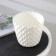 Pot for flowers with a pallet "Wave", 2.5 l, d = 17.5 cm, snow -white color