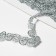 Decorative braid, 12 mm, 10 ± 1 m, silver color