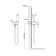 Vincea VHFW-101MB bideter, with hygienic shower, one-rod, brass, black