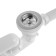 Aquant bath siphon, 1 1/2 "x 40 mm, with release and overflow, adjustable, 40x40/50 mm