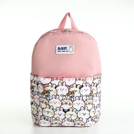 Baby backpack 23*11*32, lightning department, 3 n/k, hare, pink-1