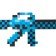 Souvenir weapon Automatic "Blue", length 30 cm