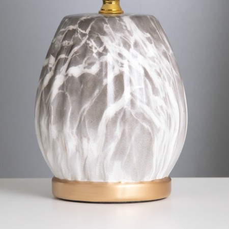 Table lamp "Valeria" 1x40W E14 Black/White 20x20x31cm-3