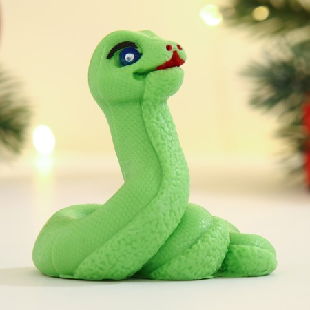 Figure soap "Snake Orange" Green, 60g-2