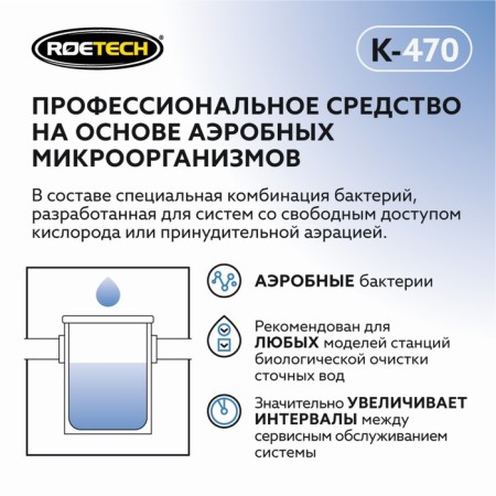Средство для обслуживания септиков Roetech K-470, 946 мл-2