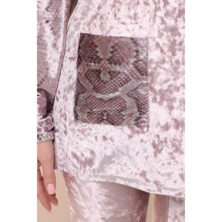 Female suit, size 42, pink color-16