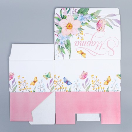Box Gift team, packaging, "since March 8", 22 x 15 x 10 cm-6