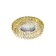 Economic light lamp D2169 CR yl+Cl, GU5.3 5x10W, color chromium