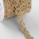 Weeks decorative canvas "braid", 10 mm, 10 ± 0.5 m, beige color