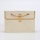 Packet for flowers, handle chain, "cream", with gold embossing, 15 x 10.5 x 10 cm