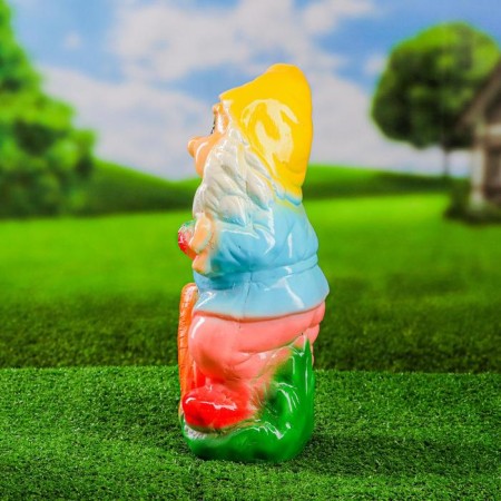 Garden figure "Dwarf with carrots" 36cm-1