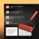 Decorative tundra roller, rubber, "bricks", handle d = 6 mm, 180 mm