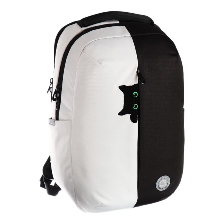 Youth backpack 42 x 28 x 14 cm, Grizzly, laptop department, black/light gray-1