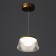 Bayerlux lamp "Dzeta" LED 24W 3000-6000K gold 18.5x18.5x9 cm