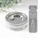Ceramics candlestick for 1 candle "necklace" d = 4.5 cm silver 10x10x3.5 cm