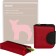 Gift set: wallet/Key, red/black color