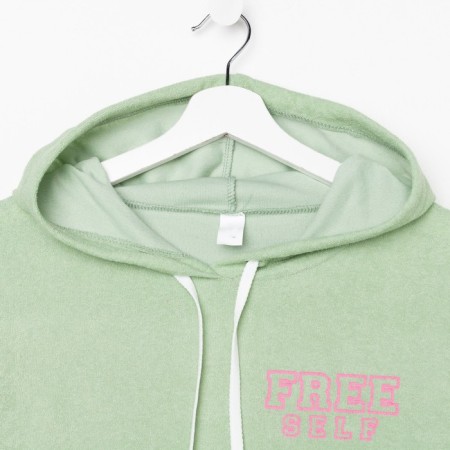 Women's costume (sweatshirt and shorts), peppermint color, rn 50-9