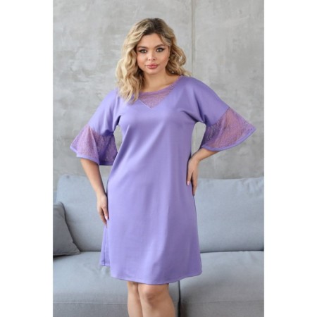 Female dress, size 56, purple color-5