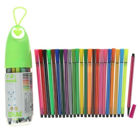 Fleeters, 24 colors, in a plastic tube with a pen, a ventilated cap, mix