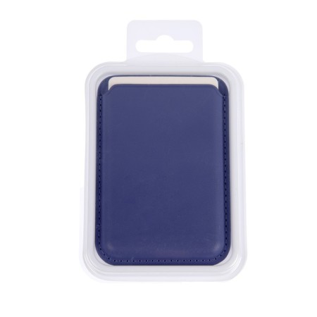 Cartholder for phone, leather, magsafe, blue-3