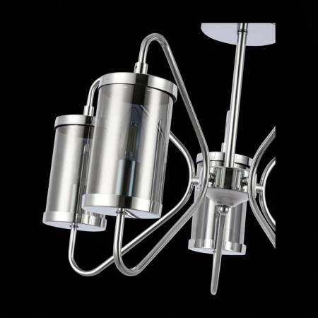 Ceiling EVOLUCE lamp. Sle102302-05. Valieri. 5x40 watts, E14, 53.5x53.5x39 cm, chromium color-5
