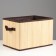 Folding box for storage, 28x38 cm N 23 cm, bamboo, lining, fabric, mix