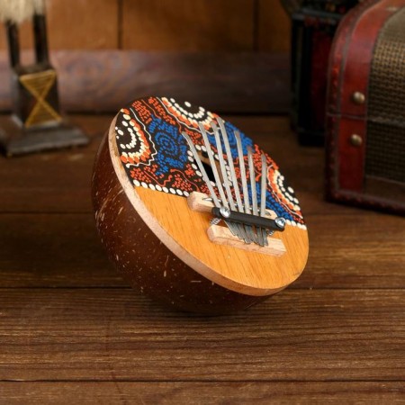 Souvenir musical instrument "Kalim Round" 15x14.5x8 cm-1
