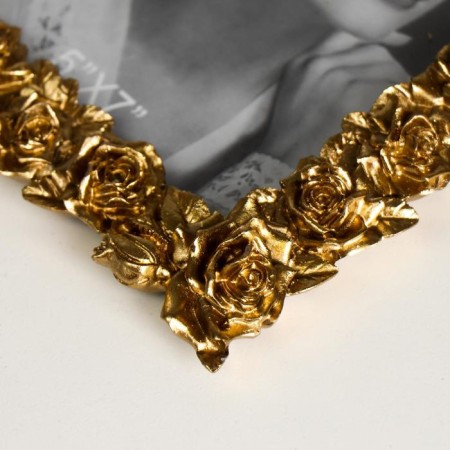 Photo frame Polystone 13x18 cm "Golden Roses" 20.5x16 cm-2