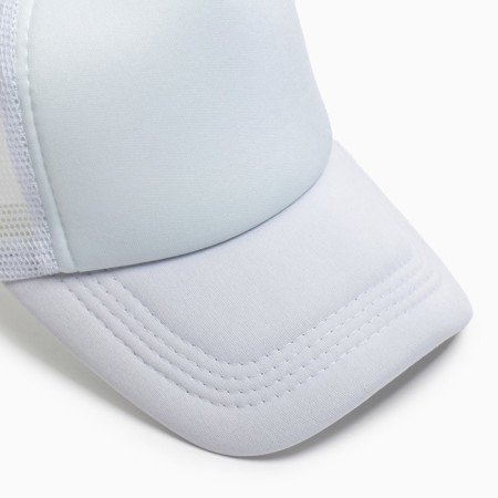 Baseball cap with minaku grid, white color, size 56-58-1
