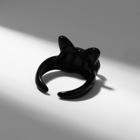 Ring "Montstrik" cat, color black, dimensionless-2