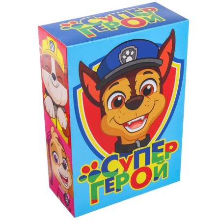 Gift box, folding "superhero" 21x15x5 cm, puppy patrol-3