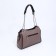 Bag "Golden Rain" with lightning, external pocket, color of powder/brown