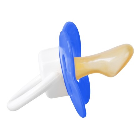 Latex orthodontic dummy, with a clothespin, from 3 months., Mix color-21