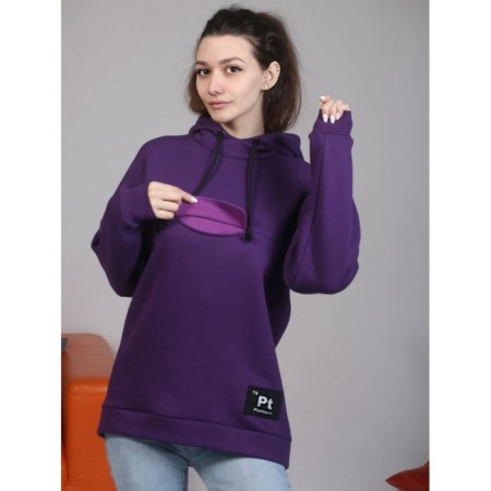 Female hoodies pt, size 46, purple color-2