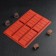 Chocolate form "Tiles", silicone, 26 × 17 × 1.5 cm, 6 cells (11.3 × 4.4 cm), brown color