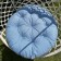 Billy swing pillow, diameter 60 cm, blue color