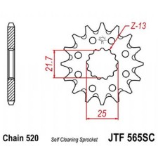 Leading star JT SPROCKETS 565.14SC, chain 520, 14 teeth