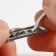 Decorative elements for the puncture "Hand Made", 3.5 × 1 cm, 10 pcs, silver color