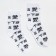 Women's socks minku "hieroglyphs", white color, size 38-39 (25 cm)