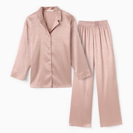 Female pajamas (shirt, trousers) KAFTAN "Leopard", Golden, p.40-42-5