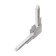 Connector L-shaped flum, white color