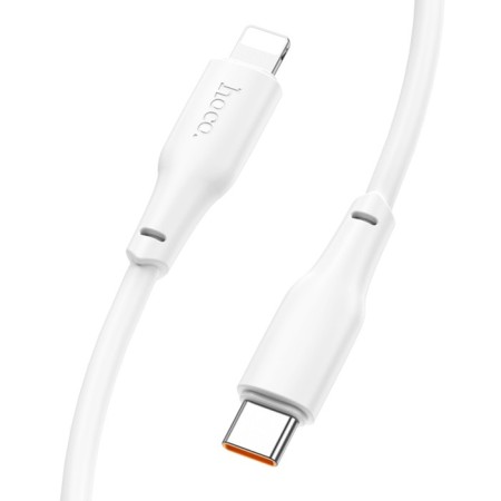 Hoco X93, Type -C - Lightning, 1 m, fast charging, data transfer, TPE, White-2