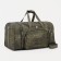 Road bag on a zipper, with an increase, 3 outer pockets, a long belt, green color/camouflage