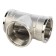 The STOUT SFT -0020-000112, 1 1/2 ", internal/internal thread, nickelled brass