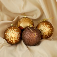 Set of balls plastic D-8 cm, 4 pcs 