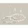 Suspended Ambrella Light, XR92081210, GX53 LED 12 W, white sand, pink gold, black