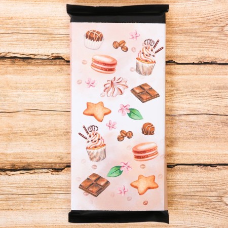 Wrap for chocolate, confectionery packaging "For the best mood", 8 x 15.5 cm-2