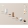 A set of suspended lamp with additional backlight by Ambrella Light, Techno, XP1101040, GU5.3, white sand, Gold Pink polished