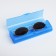 Case for glasses on fasteners, color mix